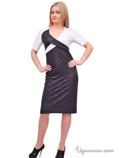 Платье Ladystyle, цвет черный, белый