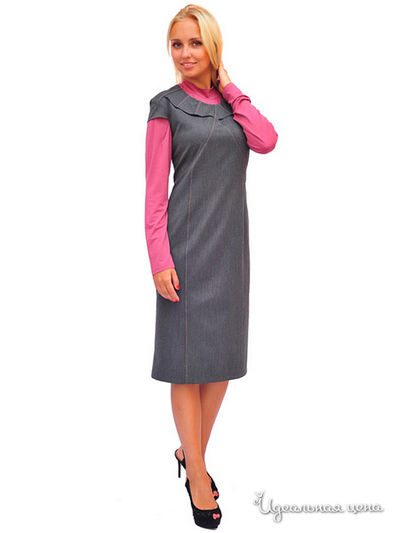 Платье Ladystyle, цвет серый