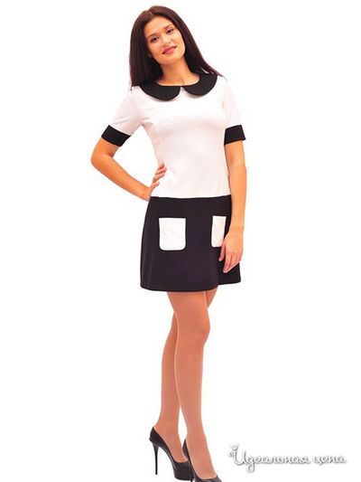 Платье Ladystyle, цвет черно-белый