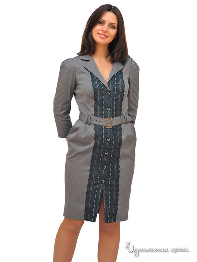 Платье Ladystyle, цвет серый