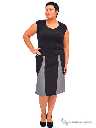 Юбка Ladystyle, цвет серо-черный