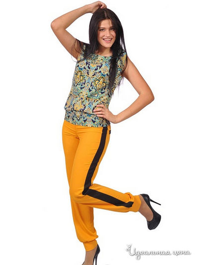 Брюки Ladystyle, цвет горчичный