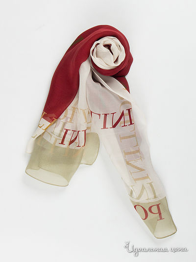 Палантин Pollini, цвет красный, белый