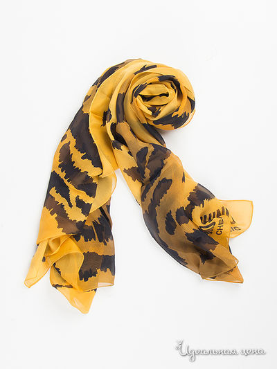 Палантин Moschino, цвет желтый/черный