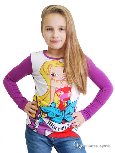 Джемпер Cartoon Brands, цвет белый, малиновый