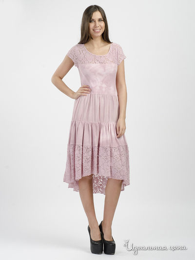 Платье Pois, цвет персиковый