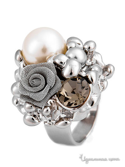 Кольцо Ice & High, цвет серый