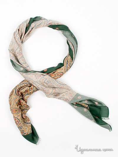 Палантин Pollini, цвет темно-зеленый