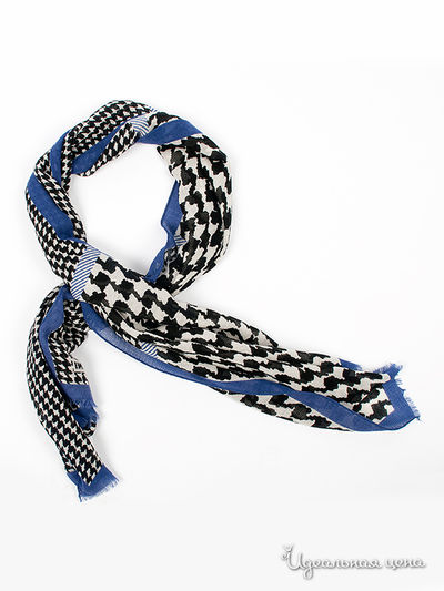 Шарф Pollini, цвет синий, черный