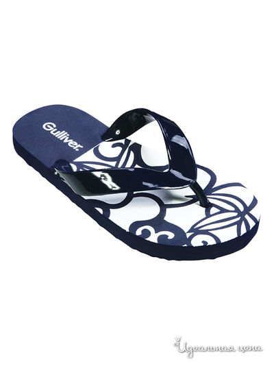 Шлепанцы Gulliver, цвет гжель