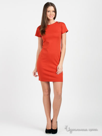 Платье Pois, цвет терракотовый