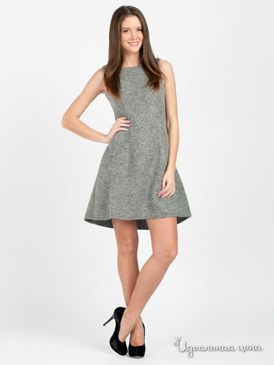 Платье Pois, цвет серый