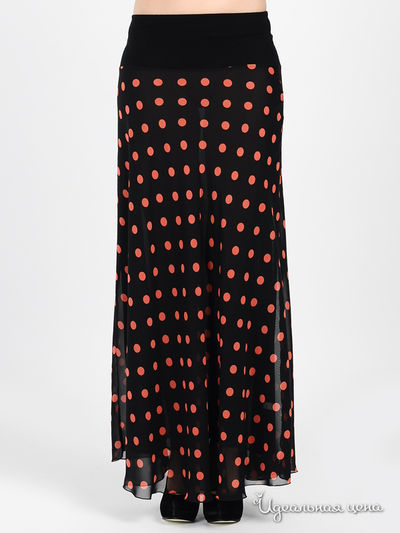 Юбка Adzhedo, цвет горох/коралл