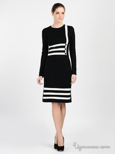 Платье Adzhedo, цвет ч/б полоса джерси