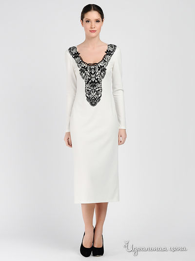 Платье Adzhedo, цвет белый, черный