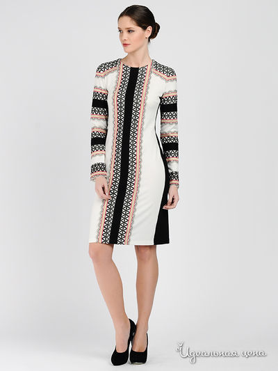 Платье Adzhedo, цвет белый с кружевом