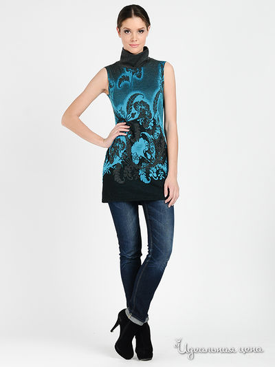 Туника Adzhedo, цвет серый голубой купон