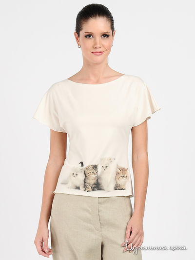 Блуза Adzhedo, цвет молочный кошаки