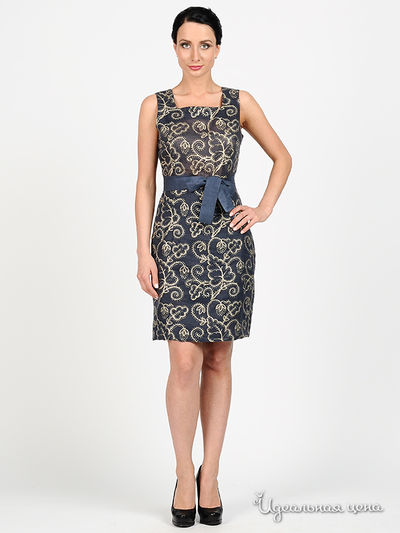 Сарафан Adzhedo, цвет синий принт веточка