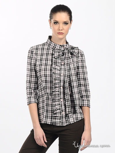 Блуза Adzhedo, цвет розовая клетка