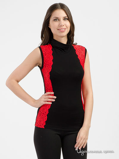 Водолазка Adzhedo, цвет черный, красный