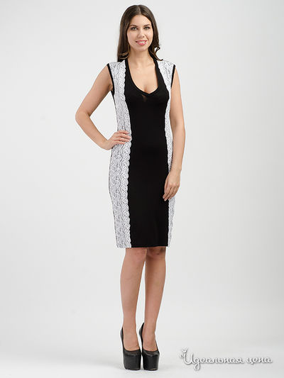 Платье Adzhedo, цвет черный, белый