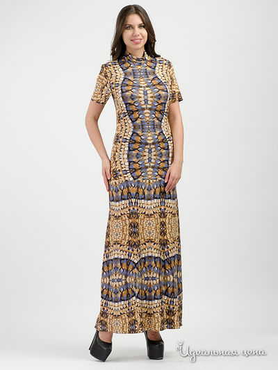 Платье Adzhedo, цвет бежевый, синий