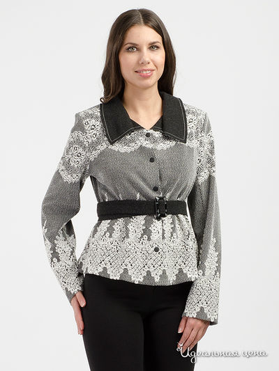 Жакет Adzhedo, цвет черный, белый