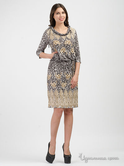 Платье Adzhedo, цвет серый, бежевый