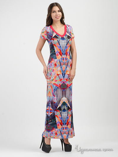 Платье Adzhedo, цвет серая абстракция