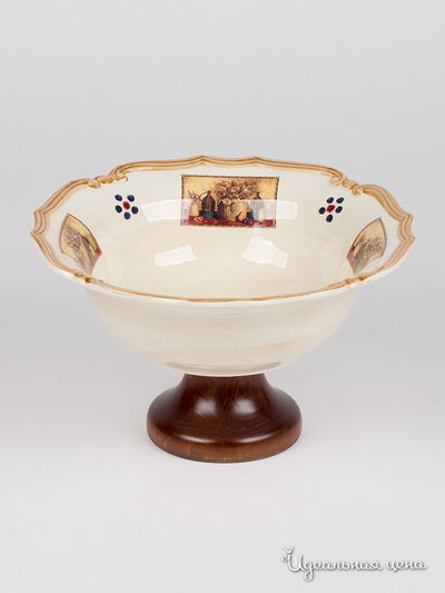 Ваза для фруктов на ножке, 30 см LCS, цвет Мультиколор