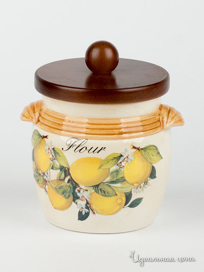 Банка для сыпучих продуктов (мука), 0,75 л LCS, цвет Мультиколор