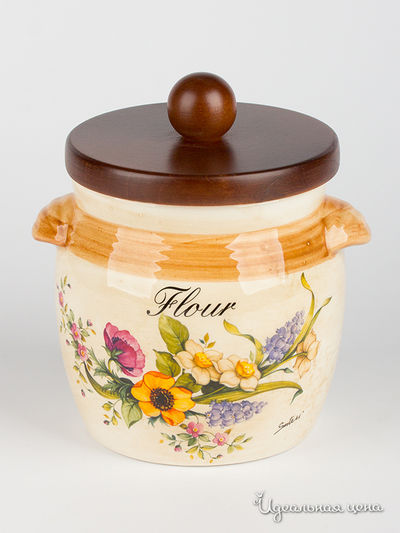 Банка для сыпучих продуктов (мука) LCS, цвет Мультиколор