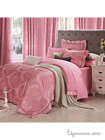Комплект постельного белья, двуспальный Buenas Noches, цвет розовый