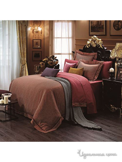 Комплект постельного белья, двуспальный Buenas Noches, цвет терракотовый