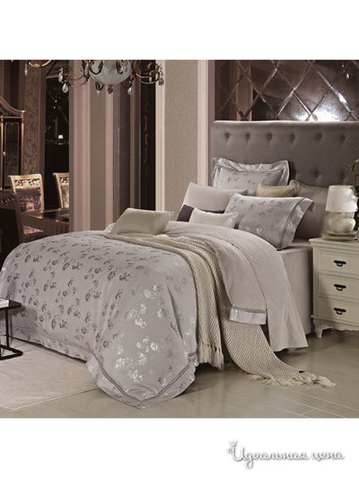 Комплект постельного белья, двуспальный Buenas Noches, цвет серый