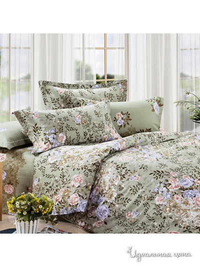 Комплект постельного белья Евро Amore Mio, цвет мультиколор