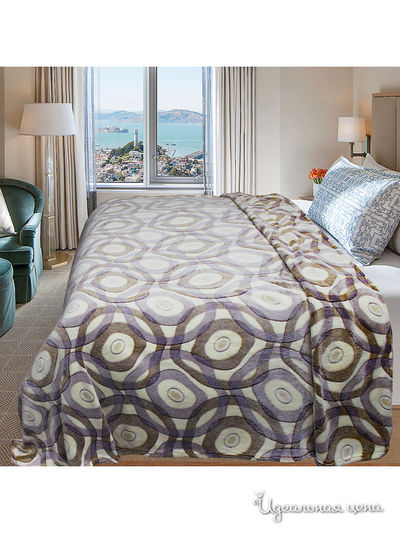 Плед, 200*220 см Buenas Noches, цвет желтый, бежевый, коричневый