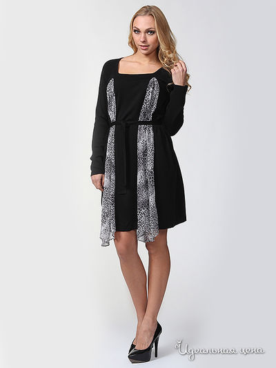 Платье Waggon Paris, цвет черный, серый