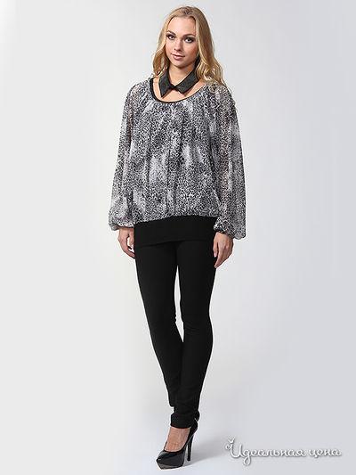 Туника Waggon Paris, цвет черный, серый