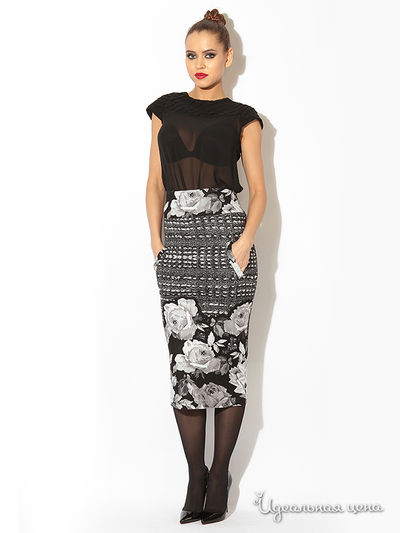 Юбка Tutto Bene, цвет серый