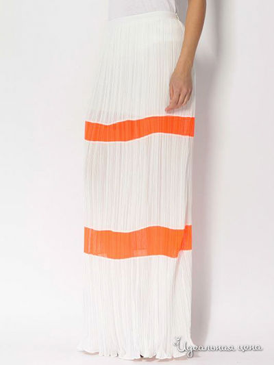 Юбка Waggon Paris, цвет белый, оранжевый
