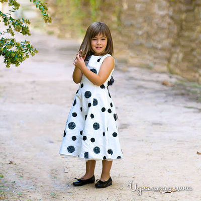 Платье Petit Blau Mari, цвет цвет белый / черный