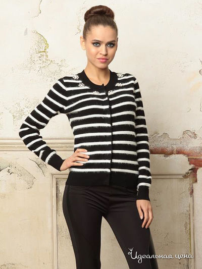 Кардиган Waggon Paris, цвет черный, белый