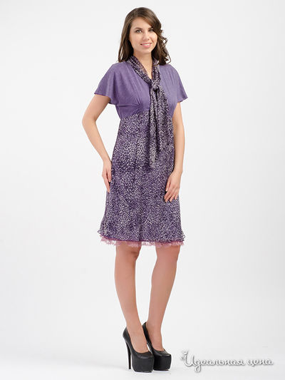 Платье TRUSSARDI, цвет сиреневый, принт