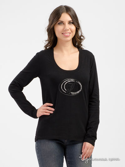 Лонгслив TRUSSARDI, цвет черный