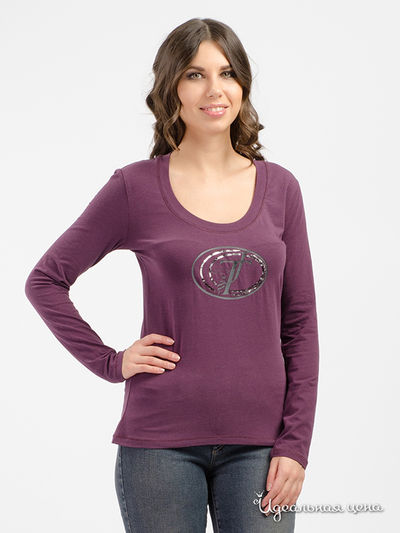 Лонгслив TRUSSARDI, цвет лиловый