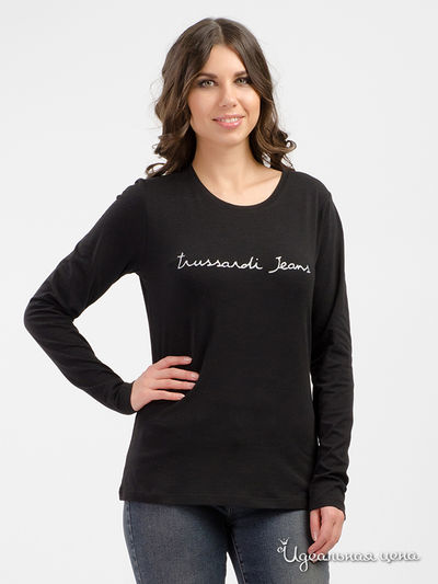 Лонгслив TRUSSARDI, цвет черный