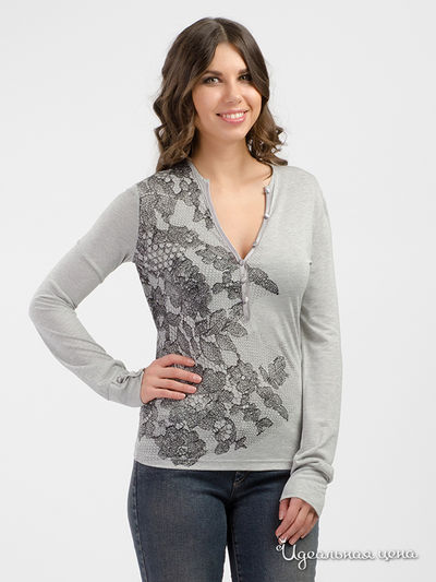 Джемпер TRUSSARDI, цвет серый, принт