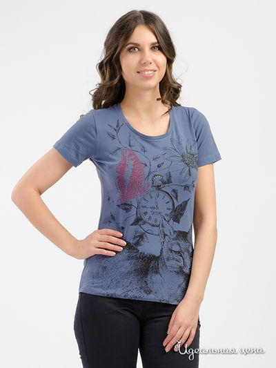 Футболка TRUSSARDI, цвет синий